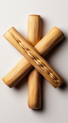 Woven Corn Husks Cross Design