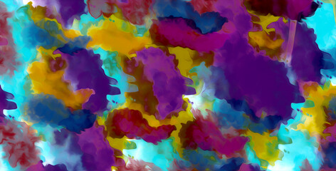 abstract colorful cloudy majestic artistic watercolor color flow cloud style background