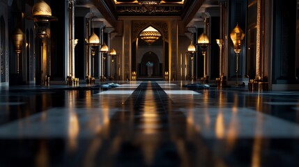 Grand Palace Hall: Opulent Interior Design