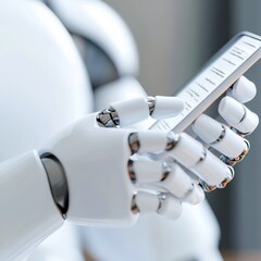 Robot using a mobile phone