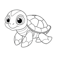 turtle coloring pages Vector illustration for coloring books 