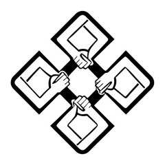 vector illustration of a icon of a wrench