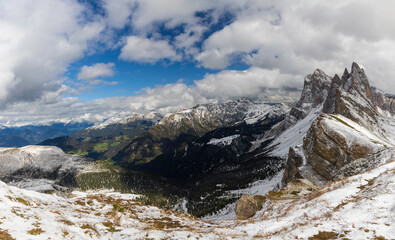 Panorama from Italian Alps, Dolomites