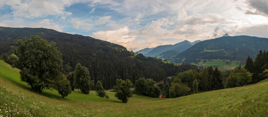 Panorama in the mountains, Austria, Alps