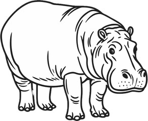 Fototapeta premium rhino vector illustration