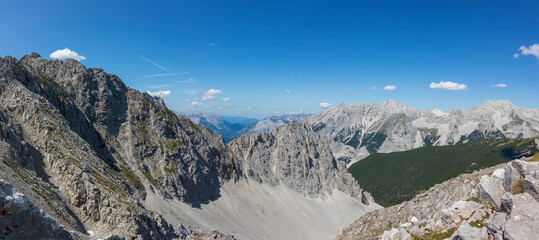 Panorama in the mountains, Austria, Alps