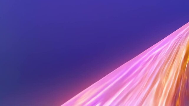 Abstract light streaks in purple and gold against a blue background Modern and vibrant design element