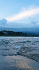 photo of coast on cloudy day in santa catalina garopaba florianopolis