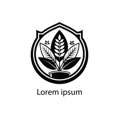 Obraz premium herbal logo design