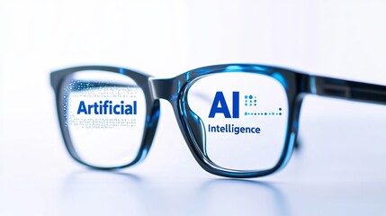 AI concept glass illustration
