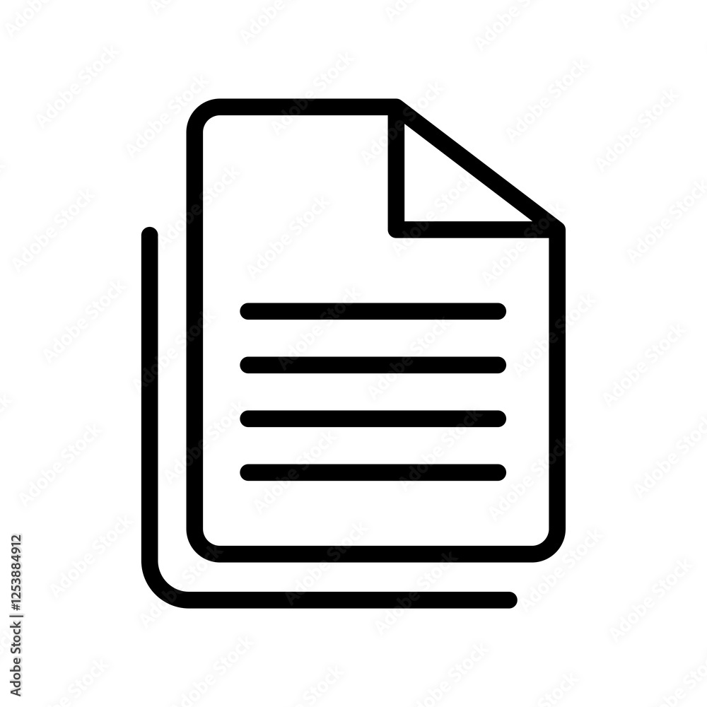 Poster file document multiple vector icon