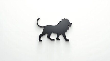 silhouette of a lion.