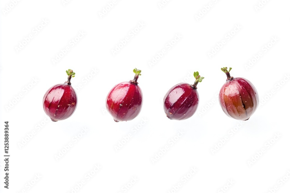 Aufkleber a cluster of red onions arranged side by side