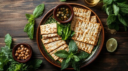 Passover Seder  table