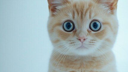 Adorable Kitten with Big Blue Eyes