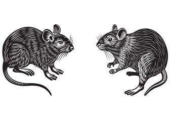 running rat logo silhouette, rat logo icon, running fast mouse logo silhouette, mice silhouette vector logo, running rat logo silhouette isolated on white background