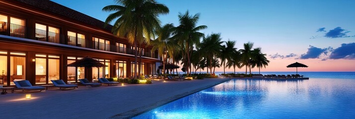 Fototapeta premium tropical resort 
