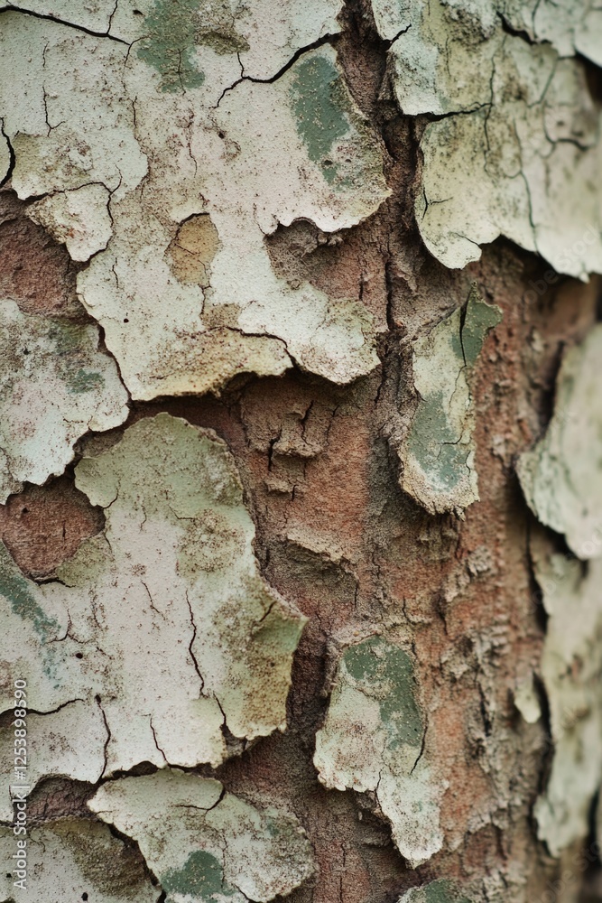 Aufkleber A detailed view of tree bark texture and patterns