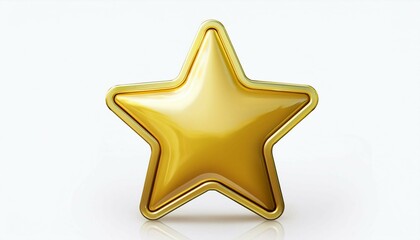 gold star on white background