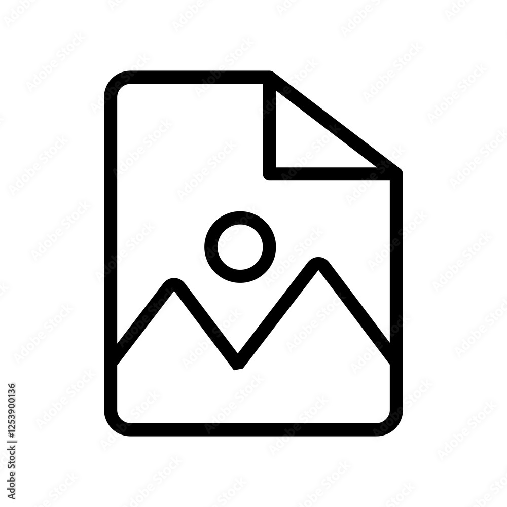 Poster file image vector icon