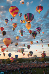 colorful balloons in the sky