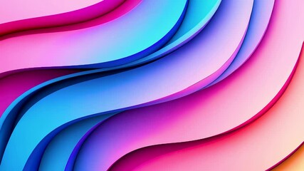 Colorful waves create a soothing visual experience