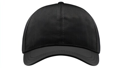 Black Baseball Cap, Studio Shot, White Background, Apparel Mockup