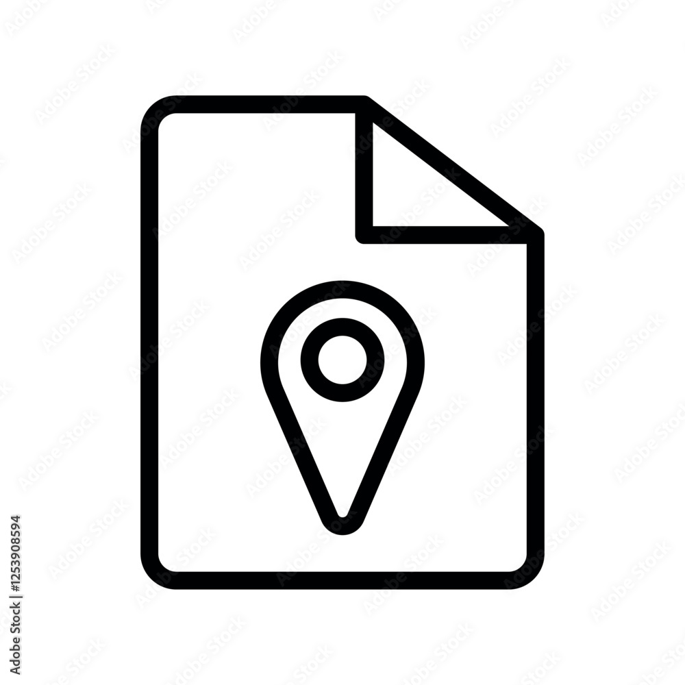 Poster file marker vector icon