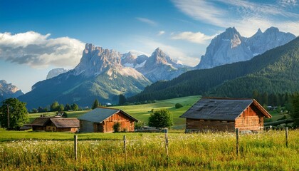 Fototapeta premium swiss mountain landscape