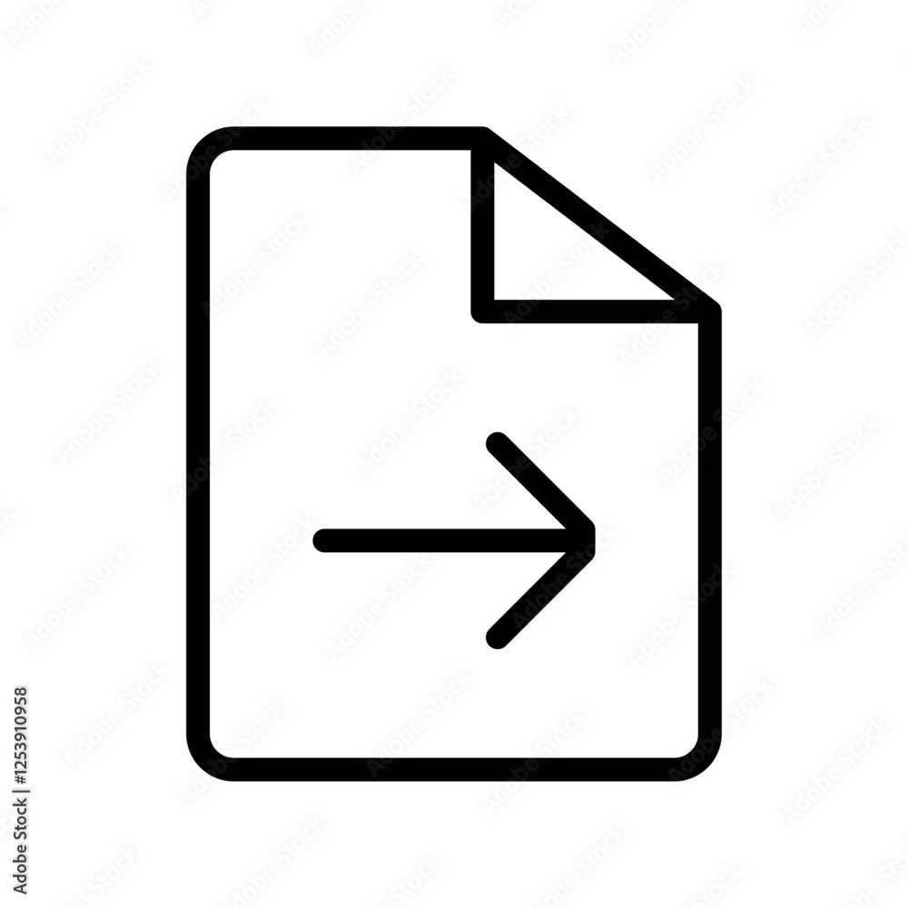 Poster file move vector icon