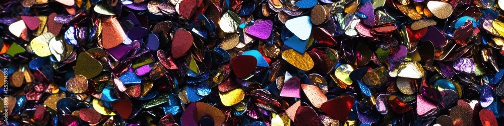Poster a close-up shot of a collection of hearts stuck to a wall, often used in romantic or sentimental con