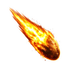 Fiery Meteoroid Entering Earth's Atmosphere
