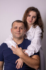 Couple hugging each other, demonstrating their love and strong bond