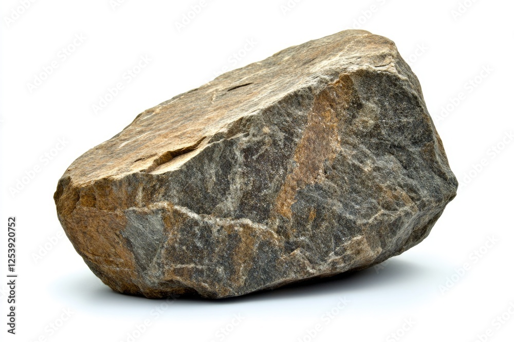 Poster A large rock sits atop a white surface, ready for use in various contexts
