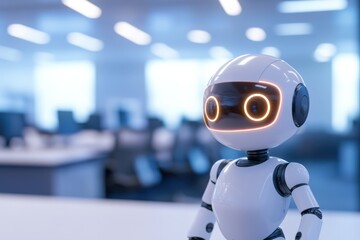 A Robot in a Modern Office