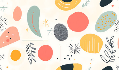 Vibrant confetti-like seamless tile design