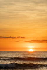 beautiful sunset orange clouds pretty sky travel