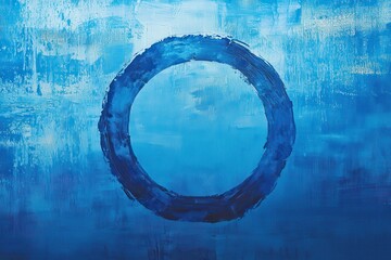 World diabetes day blue circle symbol artistic design abstract environment