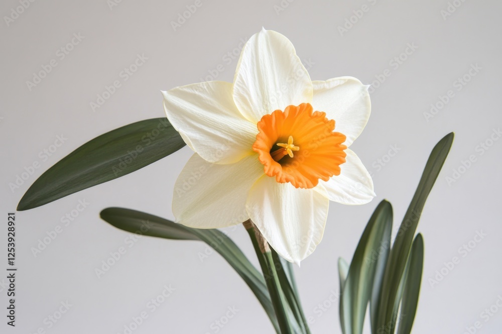 Poster A close-up view of a single flower in a decorative vase