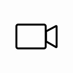 Movie film camera icon vector sign