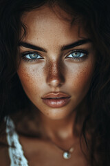Fototapeta premium Fashion Beauty Portrait Beautiful Woman Face