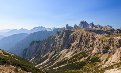 Fototapeta premium View of the Cadini di Misurina dolomites