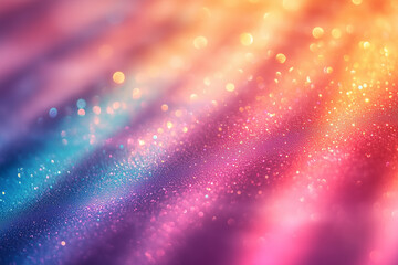 Obraz premium Colorful Prism Light Reflections with Soft Bokeh and Pastel Tones