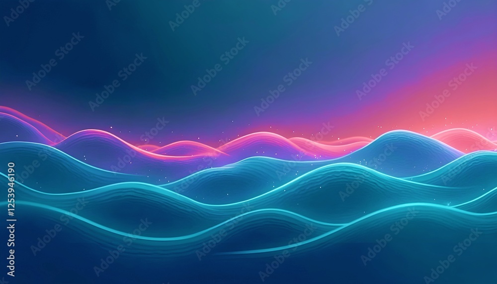 Fototapete abstract wave pattern gradient background