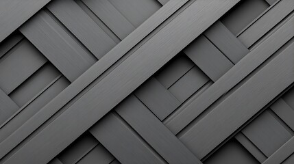 Gray interwoven stripes, abstract background