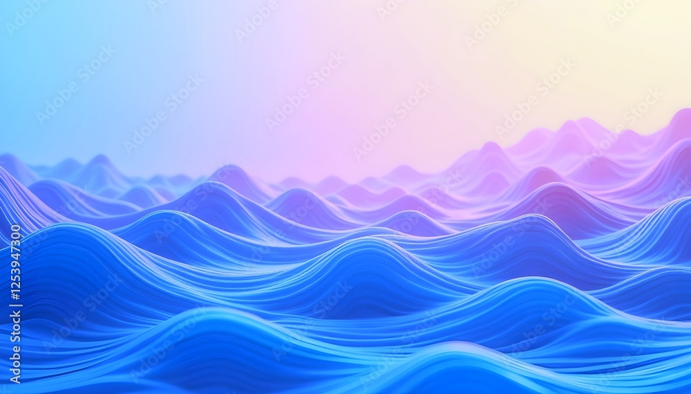 Fototapete abstract wave pattern gradient background