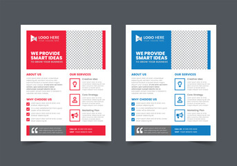 Multipurpose Business Flyer Template, CMYK | US Letter | Print Ready | 0.125 Bleed