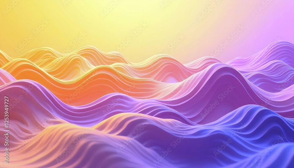 Fototapete abstract wave pattern gradient background
