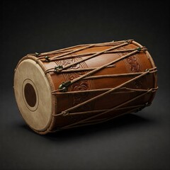 Image of an Indian Dholak closeup