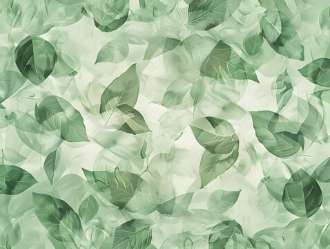 Green Leaf Overlay: A delicate and dreamy overlay of translucent green leaves creates a serene and calming backdrop, perfect for adding a touch of nature to your designs.